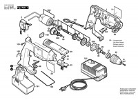 Bosch 0 601 933 555 Gbm 12 Ves-3 Cordless Drill 12 V / Eu Spare Parts